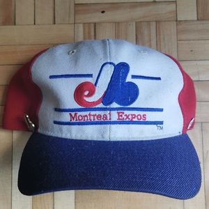 Vintage Montreal Expos the game glued tag snapback/hat/cap